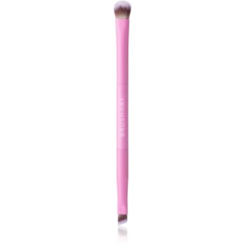 BrushArt Double Duty Eyeliner & Eyeshadow brush pensulă pentru farduri de ochi și pentru eyeliner fata-verso - imagine 2